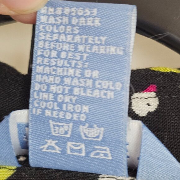 Ladies Fun Party Retro 90s Funky Abstract Graphic Allover Black White Koret XL - Picture 9 of 11